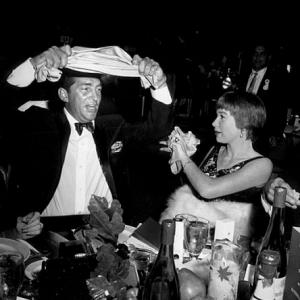 Dean Martin and Shirley MacLaine at the Thalian Benefit thrown by Debbie Reynolds, circa 1960. Modern silver gelatin, 14x11. $600 © 1978 David Sutton MPTV