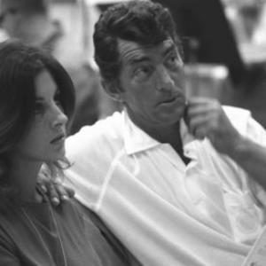 Dean Martin with daughter Deana at a recording session August 1966