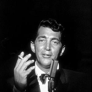 Dean Martin at the Sands Hotel in Las Vegas Nevada, 1960.