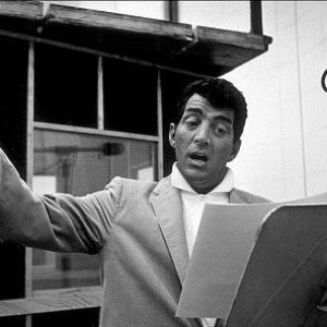 Dean Martin at a recording session, 1959.