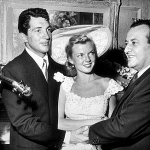Dean Martin & bride Jeanne on their wedding day (held at Herman Hover's House) September 1, 1949.