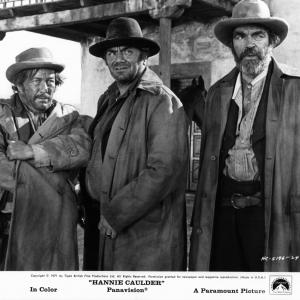 Ernest Borgnine, Jack Elam and Strother Martin