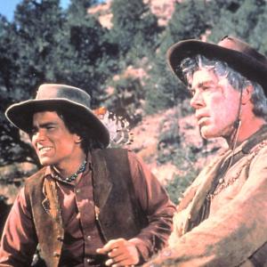 Still of Lee Marvin and Michael Callan in Cat Ballou 1965