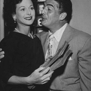 Hedy Lamarr with Victor Mature C. 1950