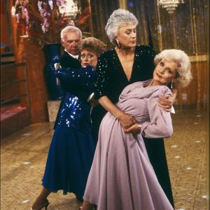 Still of Rue McClanahan Bea Arthur and Betty White in The Golden Girls 1985