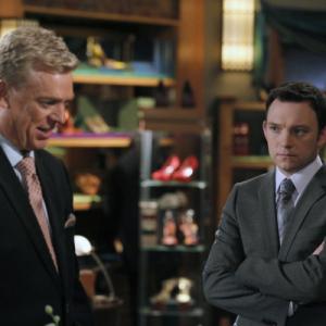Still of Christopher McDonald and Nate Corddry in Harrys Law 2011