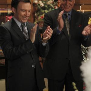 Still of Christopher McDonald and Nate Corddry in Harrys Law 2011