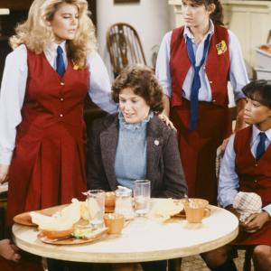 Still of Nancy McKeon, Kim Fields, Geri Jewell and Lisa Whelchel in The Facts of Life (1979)