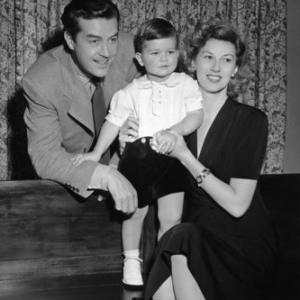 Ray Milland with wife Malvina Webber and their son Daniel David C. 1942