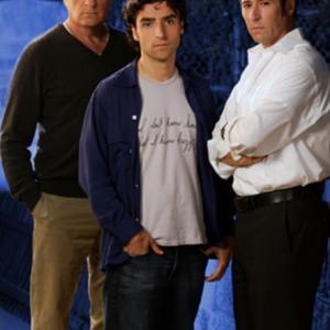 Still of Rob Morrow, Judd Hirsch and David Krumholtz in Numb3rs (2005)