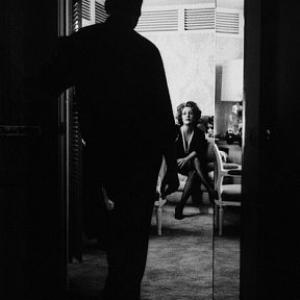 Whos Afraid of Virginia Woolf Elizabeth Taylor in her dressing room Mike Nichols in the doorway