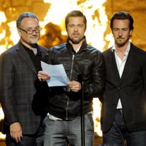 Brad Pitt, David Fincher and Edward Norton