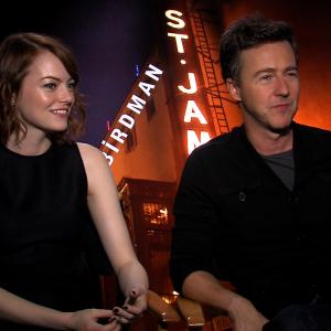 Still of Edward Norton and Emma Stone in IMDb: What to Watch (2013)