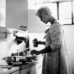 Kim Novak at home in Los Angeles, CA, 1956.