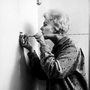 Kim Novak in the shower at her home in Los Angeles CA 1956