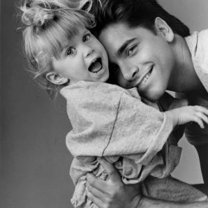 Still of Ashley Olsen and John Stamos in Full House 1987