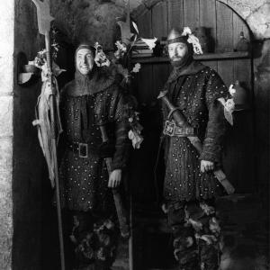 Still of Graham Chapman Eric Idle and Michael Palin in Monty Python and the Holy Grail 1975