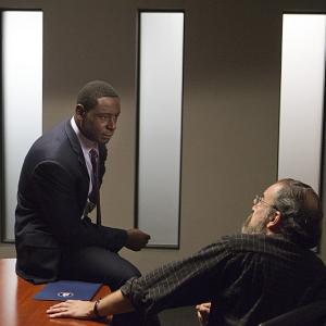 Still of Mandy Patinkin and David Harewood in Tevyne 2011