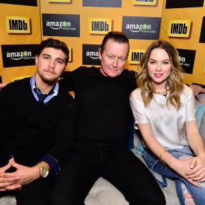 Robert Patrick, Chloe Rose and Luke Bilyk at event of IMDb & AIV Studio at Sundance (2015)