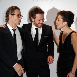 Guy Pearce, Noomi Rapace and Michael Fassbender at event of Prometejas (2012)