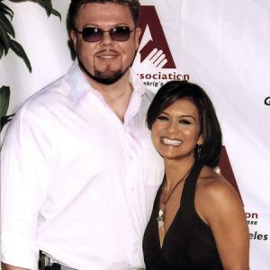 Scott Duthie (Producer) and Nia Peeples (Director) appear at the ALS Association Fundraiser.