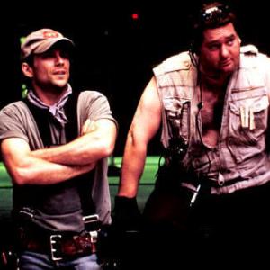 Still of Christian Slater and Chris Penn in Masked and Anonymous 2003