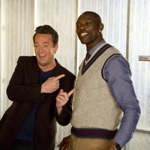 Still of Matthew Perry and Terrell Owens in Go On 2012