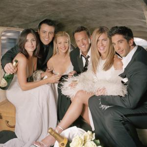 Still of Jennifer Aniston Courteney Cox Lisa Kudrow Matt LeBlanc Matthew Perry and David Schwimmer in Draugai 1994