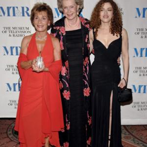 Bernadette Peters, Judy Sheindlin and Dina Merrill