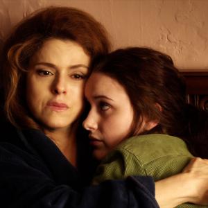 Still of Bernadette Peters and Rachel Brosnahan in Coming Up Roses (2011)