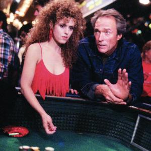Still of Clint Eastwood and Bernadette Peters in Pink Cadillac 1989
