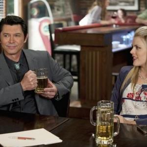 Still of Lou Diamond Phillips and Busy Philipps in Cougar Town (2009)