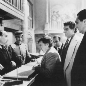 Still of Dudley Moore Bronson Pinchot and Andreas Katsulas in Blame It on the Bellboy 1992