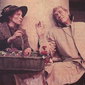 amanda plummer as eliza and peter otoole as higgins in pygmalion on broadway