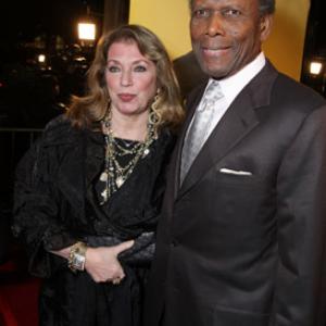 Sidney Poitier and Joanna Shimkus at event of The Great Debaters 2007