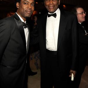 Sidney Poitier and Chris Rock