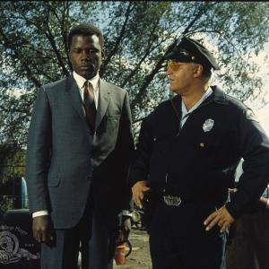 Still of Sidney Poitier and Rod Steiger in In the Heat of the Night 1967
