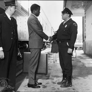 Still of Sidney Poitier and Rod Steiger in In the Heat of the Night 1967