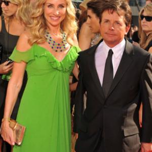 Michael J Fox and Tracy Pollan at event of The 61st Primetime Emmy Awards 2009