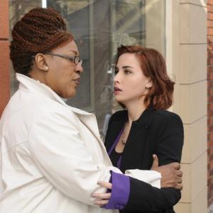 Still of CCH Pounder and Allison Scagliotti in Warehouse 13 2009