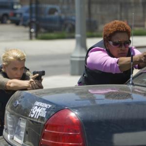 Still of CCH Pounder and Laurie Holden in Skydas (2002)