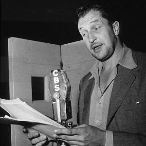 Vincent Price performing for CBS radio c 1955