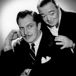 Vincent Price with Peter Lorre c 1950
