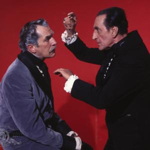 Still of Vincent Price and Basil Rathbone in Tales of Terror 1962