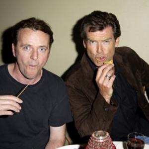Pierce Brosnan and Aidan Quinn at event of White Oleander 2002