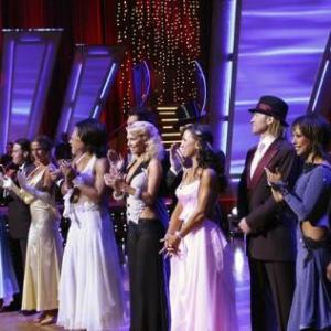 Still of John Ratzenberger Billy Ray Cyrus Joey Fatone Ian Ziering Laila Ali and Apolo Ohno in Dancing with the Stars 2005