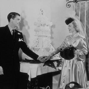 Ronald Reagan and first wife Jane Wyman on their wedding day January 26 1940