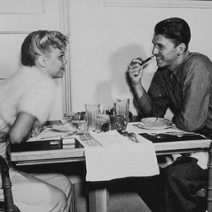 Ronald Reagan with first wife Jane Wyman C. 1940