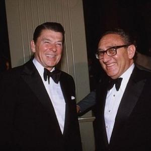 Ronald Reagan with Henry Kissinger