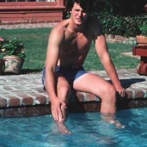 Christopher Reeve at home in Beverly Hills CA